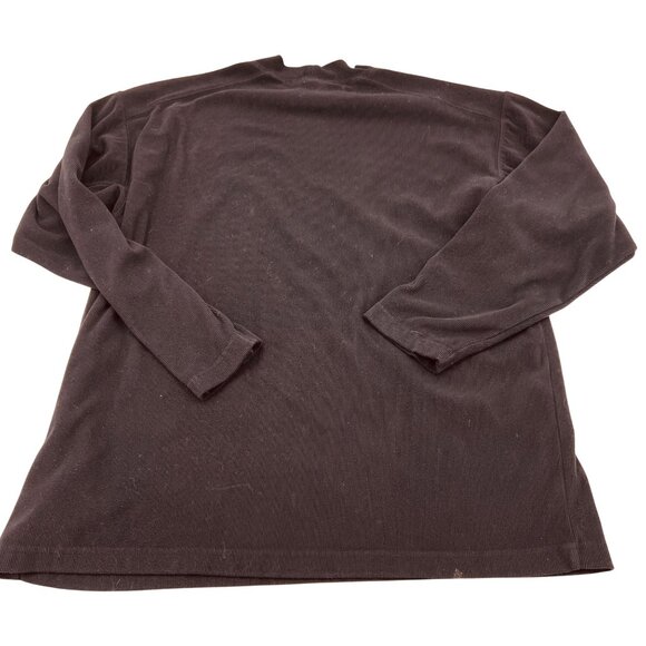 Columbia Mens XL Black Long-Sleeve Ribbed Pullover Shirt 100% Polyester - Picture 7 of 7